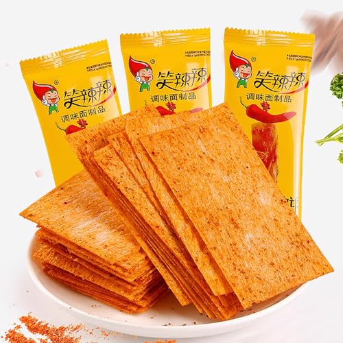 Würzig Gewürzte Party-Snacks，Latiao Superwürziger Geschmack 10-er Pack, Chinesische Würzige Snacks, Klassische Hot Strips fürs Büro, Lässiger Snack（14g×10Packungen） von HQQXZQ