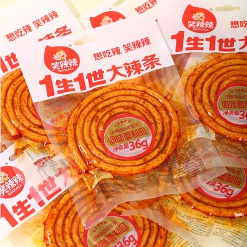 Würzig Gewürzte Snacks, 5 Packungen Latiao Süß und würzig, Chinesische Würzige Snacks,Klassische Hot Strips fürs Büro, Lässiger Snack von HQQXZQ