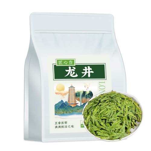 Ausgewählter Longjing Grüner Tee, Pre-ming Loser Blatt-Tee 250g / Beutel Frische in Jedem Schluck 8,81oz von HQZMCTE