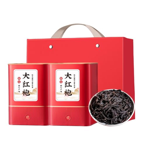 Chinesischer Berühmter Felsen Oolong Tee (125g * 2) - Da Hong Pao- Große Rote Robe Starkes Aroma Schwarzer Tee von HQZMCTE