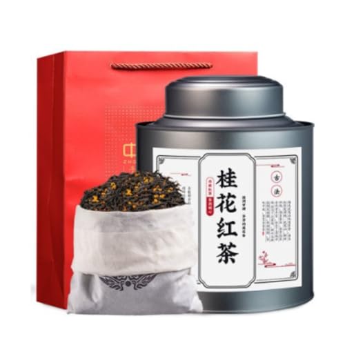 Exquisiter Osmanthus Schwarztee - 500g / 17,64oz Reiches Aroma, Klassischer Chinesischer Schwarztee - Loser Blatt-Tee von HQZMCTE