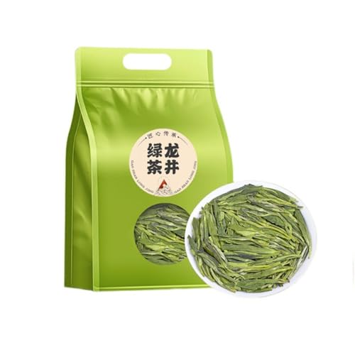 Gepflückter Pre-ming Longjing Grüntee 4,40Oz, Frühlingstee 125g / Beutel Genießen Sie natürlichen Geschmack von HQZMCTE