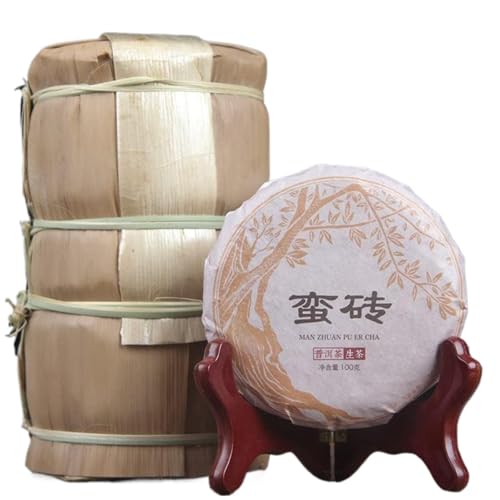 Manzhuan Sonnengetrockneter Grüner Tee Der Sechs Alten Teeberge in Yunnan, Alte Baumrohstoffe 100g * 10 STÜCKE von HQZMCTE