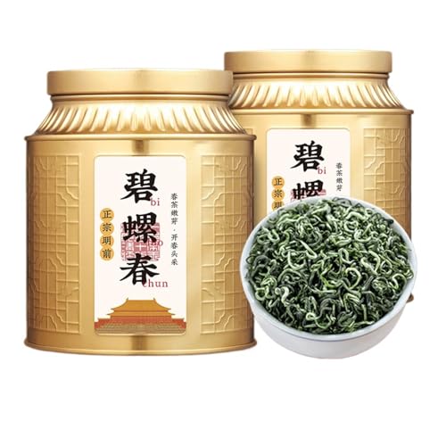 Natürlicher Biluochun Starkes Aroma, Zartes Blatt, Suzhou Biluochun Chinesischer Tee Loses Blatt 250g * 2 von HQZMCTE