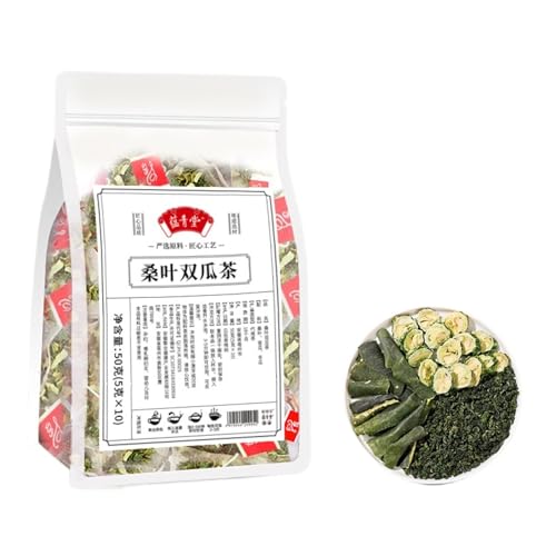 Natürlicher Chinesischer Gesunder Tee Tägliches Getränk 50g (5g * 10Beutel) / 1,76oz Maulbeerblatt Doppelter Melonentee von HQZMCTE