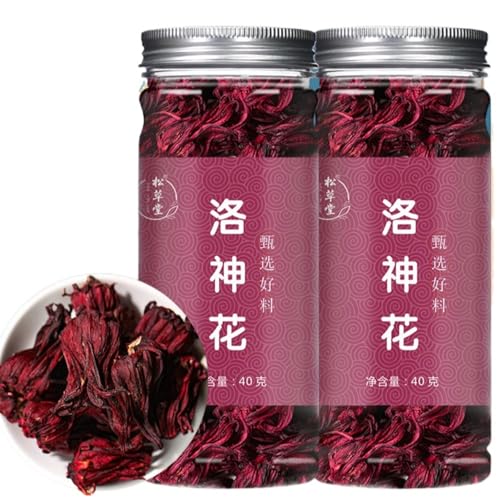 Natürlicher Kräutertee Gesunder Tee Blumentee 1,41oz Roselle Hibiskus Tee Sabdariffa 40g Trockener Rosella Hibiskus Tee von HQZMCTE