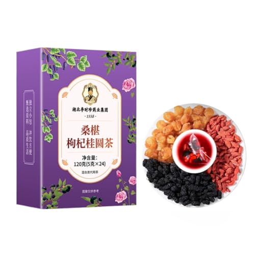 Natürlicher Kräutertee Gesunder Tee Maulbeere Wolfsbeere Longan Tee 120g (5gx24) Kombination Gesundheit Teebeutel von HQZMCTE