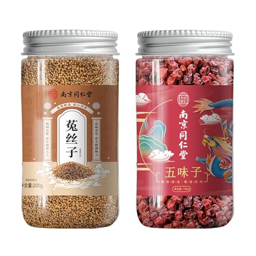 Natürlicher chinesischer Kräutertee Gesunder Tee Kombinationstee Getrocknet 300g / 10,58oz (Dodder 200g + Schisandra 100g) Schwefelfrei, Ohne Zusatzstoffe von HQZMCTE