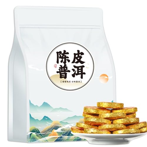 Premium Fermentierter Yunnan Pu'er Reifer Tee Mit Gereifter Mandarinenschale 250g/8.82oz, Schwarzer Tee von HQZMCTE