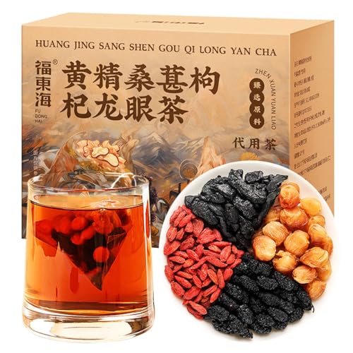 Premium Huangjing, Maulbeere, Goji Beere & Longan Tee Einzeln Verpackt Gesundheit Kräutertee 5g * 10Beutel / Karton von HQZMCTE