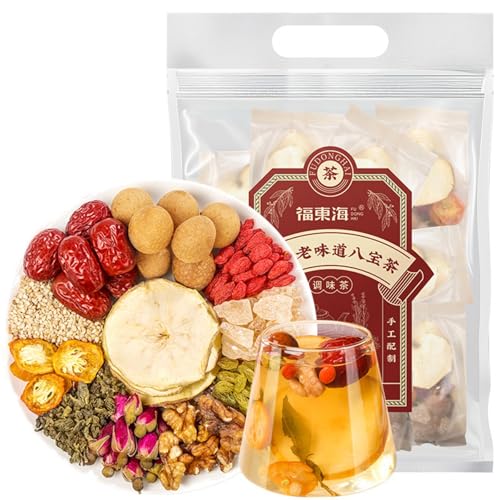 Premium-Kräutertee 800g (80g * 10 Beutel) Longan, Datteln Wolfsbeere Rose Combo Teebeutel von HQZMCTE