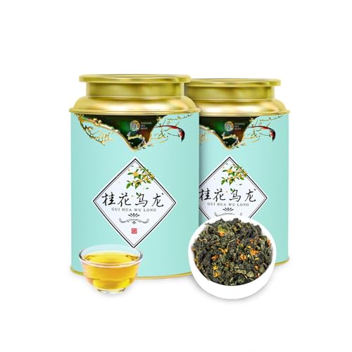 Premium Oolong Tee Mit Osmanthus 360g (180g × 2), Loser Blatt-Tee, Starkes Osmanthus-Aroma von HQZMCTE