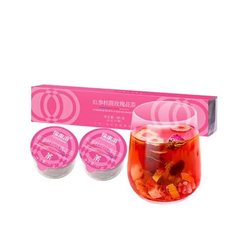 Premium Rose Kräutertee Florales Aroma Und Gesundheitliche Vorteile Für Frauen 105g (21g * 5 Dosen) von HQZMCTE