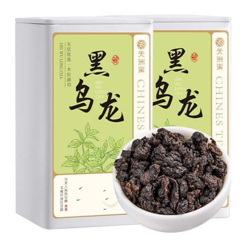 Premium Schwarzer Oolong-Tee, Oolong-Tee Mit Holzkohlenröstung, 500g (250 * 2) Duftendes Tee-Aroma von HQZMCTE