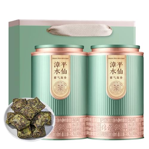 Reiner Zhangping Shuixian Tee, Grüner Tee, Oolong Tee 125g * 2 Einzigartiger Geschmack Quadratische Teekuchen von HQZMCTE