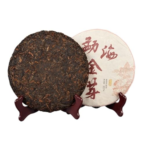 Yunnan 357g Menghai Goldenbud Pu 'er Reifer Teekuchen - Reichhaltig Und Weich Mit Maltose-Aroma von HQZMCTE