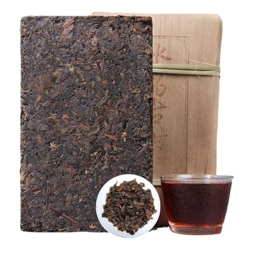 Yunnan Gereifter Duft Puerh Schwarzer Tee, Pu 'er Reifer Tee 17,64 Bingdao Uralter Baum Tee Ziegel 500g von HQZMCTE