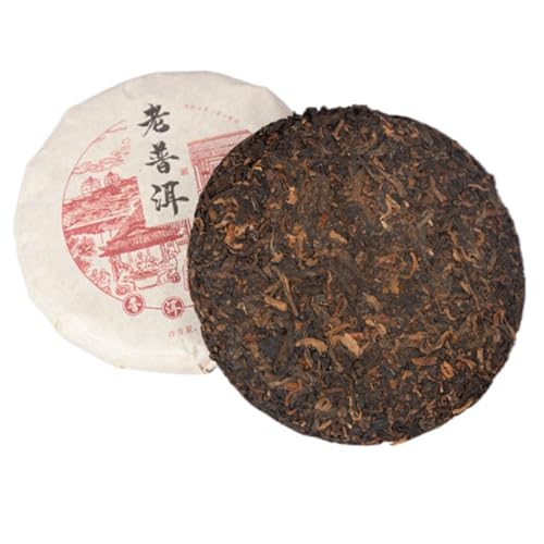 Yunnan Gereifter Duft Puerh Schwarztee, Alter Puerh Reifer Tee 100g / Kuchen Menghai Geschmack Frühlingstee (100g * 10 STÜCKE) von HQZMCTE