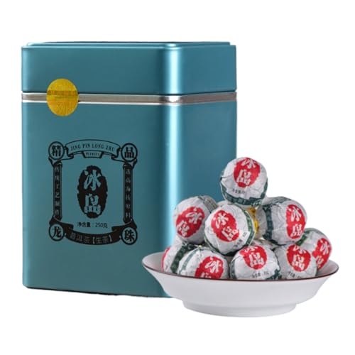 Yunnan Island Longzhu Tee Großer Baum Tee- Pu-erh Tee Roher Tee 250g für tägliches Getränk und Geschenk 8,82oz von HQZMCTE