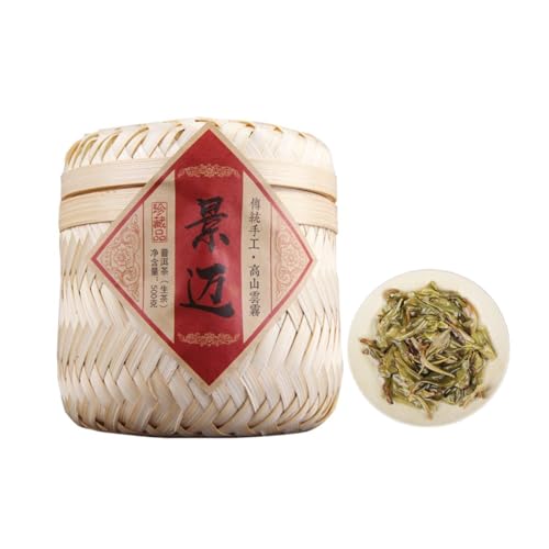 Yunnan Traditioneller Pu 'er Rohtee - Jingmai Berg Uralter Baum Tee 500g Teesäule Im Bambuskorb von HQZMCTE