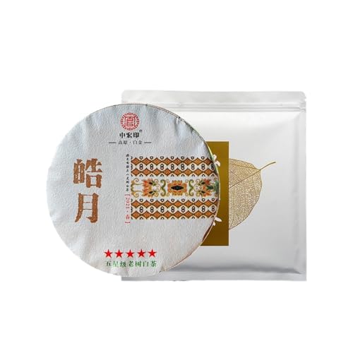 Yunnan Uralter Baum Weißer Tee Weiße Mondschein-Teekuchen 300g Pu'er Tee, Reiches Aroma von HQZMCTE