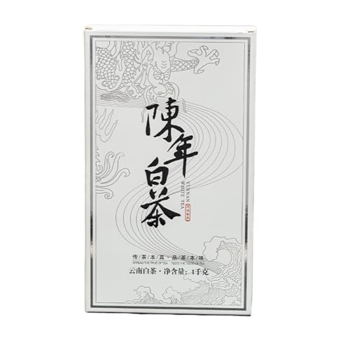 Yunnan Weißer Tee Ziegel,1000g/35.27oz Hochgebirgstee, Alter Baum Weißer Tee, Natürliches Aroma Genießen von HQZMCTE