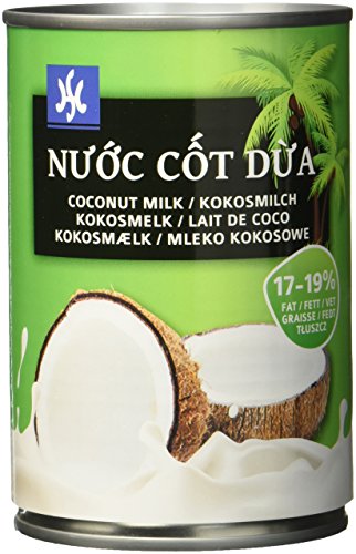Hs Kokosmilch 17-1% Fett vietnames., 12er Pack (12 x 400 ml) von HS