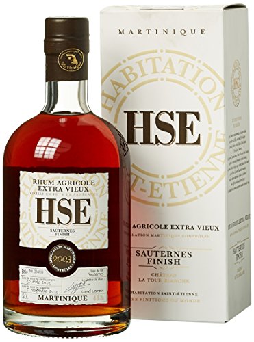 HSE Habitation Saint-Etienne Extra Vieux Agricole XO 2003 Sauternes Finish mit Geschenkverpackung Rum (1 x 0.5 l) von HSE Habitation Saint-Etienne