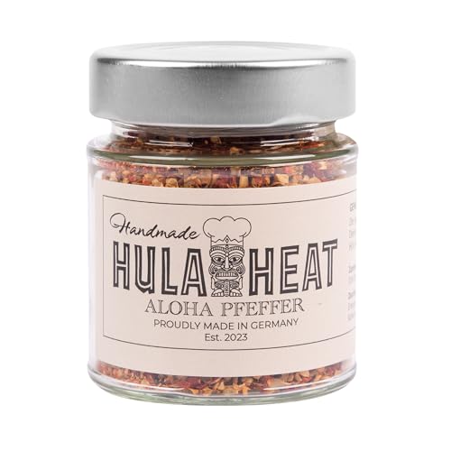 HULAHEAT Aloha Pfeffer 60g, würzig-leckerer Pfeffer-Mix, vegan, ohne Konservierungsstoffe, ohne Geschmacksverstärker, vielfältig einsetzbar, Made in Germany von HULAHEAT