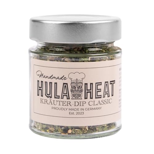 HULAHEAT Kräuter-Dip Classic 30g, Gewürzmischung Dip zum Anrühren, vegan, zum Dippen von Gemüsesticks, lecker auch zum Fisch, Fleisch, Grillgemüse und zum Baguette, Made in Germany von HULAHEAT