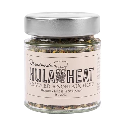 HULAHEAT Kräuter-Knoblauch Dip 40g, Gewürzmischung, Dip zum Anrühren, ohne Konservierungsstoffe und Geschmacksverstärker, Made in Germany, vegan von HULAHEAT