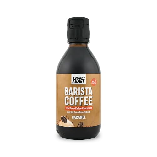 Hungry Heart – 250ml Caramel Coffee | Cold Brew Kaffee-Konzentrat | 100% Arabica Bohnen | Karamell Geschmack & Natürliches Aroma | Barista-Kaffee Qualität | Milchkaffee, Cappuccino | Try Now von HUNGRY HEART