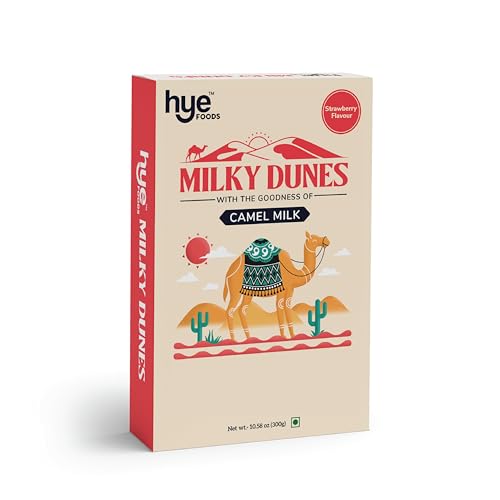 HYE FOODS Milky Dunes Erdbeer-Kamelmilchpulver, 300 g von HYE FOODS