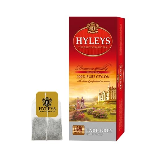 Hyleys® | Ceylon-Schwarztee & Bergamotte | Earl Grey Tee in Filtern | Schwarztee-Bergamotte-Geschmack - 25 Teebeutel (50 g) von HYLEYS