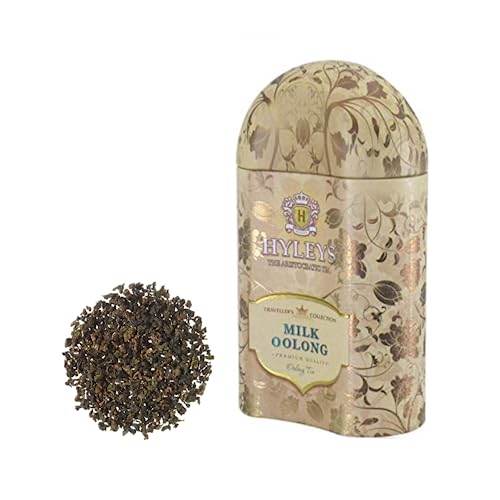 Hyleys® | Oolong-Tee & Milchdampf | Halbfermentierter chinesischer Oolong | Chinesischer blauer Tee und Milchdampf mit losen Blättern | Milch-Oolong in Blättern in Metalldose - 1 x 100 Gr von HYLEYS