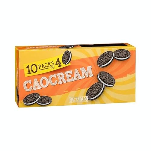 Caocream Hacendado Kekse gefüllt mit Sahne 440 g (Packung 10 x 44 g) von Hacendado