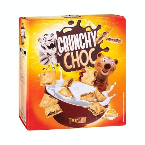 Crunchy Choc Hacendado Kekse mit schokoladiertem Reis und Schokoladenchips 520 g. von Hacendado