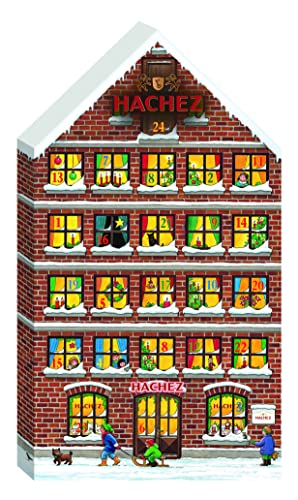 Hachez Adventskalender Haus, 1er Pack (1 x 250) von Hachez