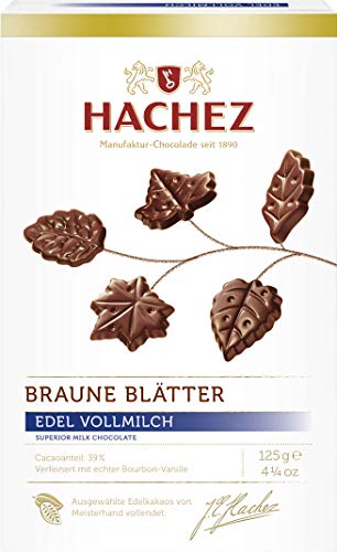 Hachez Braune Blätter Edel-Vollmilch von Hachez