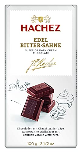 Hachez Edel Tafel - Edel Bitter-Sahne, 5er Pack (5 x 100 g) von Hachez