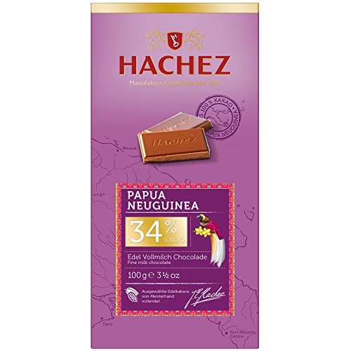 Hachez - Papua Neuguinea 34% Edel Vollmilch-Chocolade Tafel - 100g von Hachez