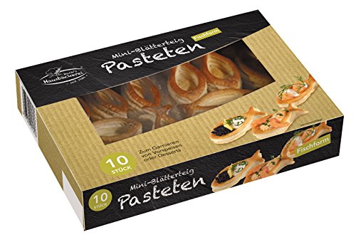 Hack Mini-Blätterteigpasteten "Fisch" 10 Stück/50g Karton von Hack