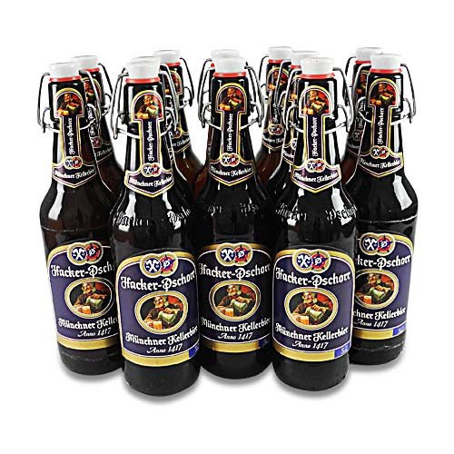 Hacker-Pschorr Kellerbier naturtrüb (12 Flaschen à 0,5 l / 5,5% vol.) von Hacker Pschorr