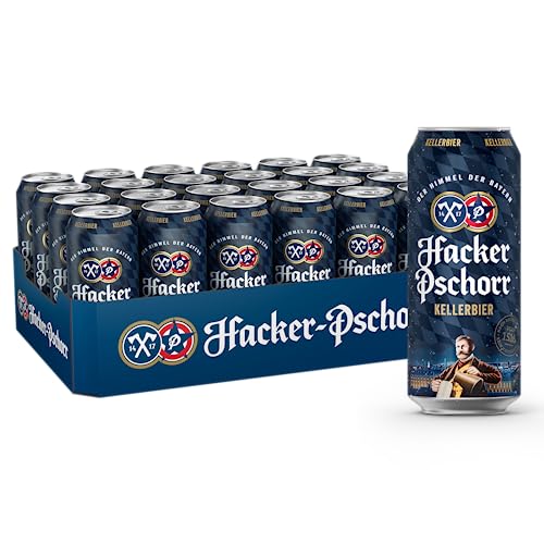 Hacker-Pschorr Kellerbier • bayrisches Bier traditionell•EINWEG(24x0,5l) von Hacker Pschorr