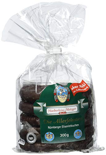 Haeberlein Metzger Elisenlebkuchen ohne Mehl Zartbitter, 5er Pack (5 x 300 g) von Haeberlein Metzger