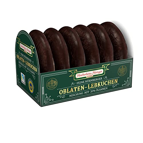 Haeberlein Metzger Oblatenlebkuchen Zartbitter, 7er Pack (7 x 200 g) von Haeberlein Metzger