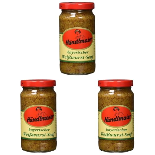 Händlmaier Bayerischer Weißwurstsenf, 200ml (Packung mit 3) von Händlmaier