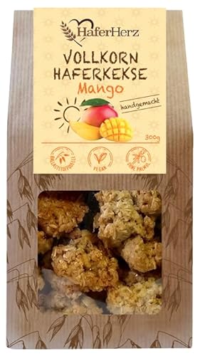 HaferHerz Volkorn Haferkekse Mango handgemachte 300g von HaferHerz