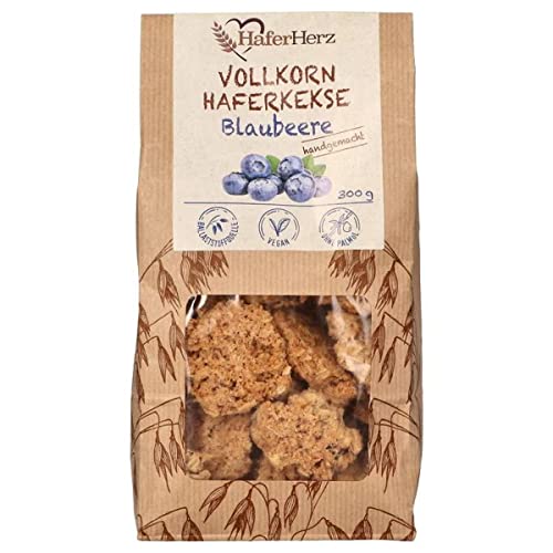 HaferHerz Vollkornhaferkekse Blaubeere, 300 g von HaferHerz