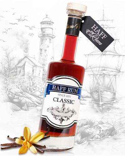 HAFF Rum Classic | Premium Rum von den karibischen Inseln | Vollmundiger Edel Rum für Genießer | 18 Jahre gereifter Rum aus der Dominikanischen Republik | 40% Rum mit feiner Vanillenote | 700ML von Haffliebe, Haff Rum